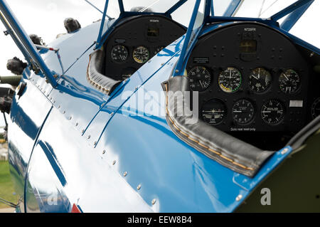 Boeing Stearman in Oshkosh. Modell PT-17 Kaydet bei Airventure 2012 (EAA) Stockfoto