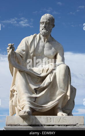 Statue des griechischen Historikers Polybius. Wien, Österreich Stockfoto