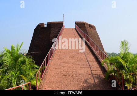 Bekal Fort Kasaragod Kerala Indien Bekal Fort Aussichtsturm Blick Stockfoto