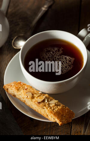 Hausgemachte Mandel Biscotti Gebäck bereit zum Frühstück Stockfoto