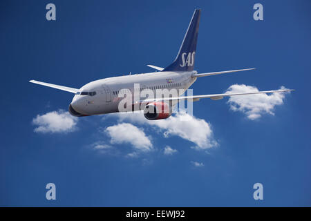 LN-RRR SAS Scandinavian Airlines Boeing 737-683 im Flug Stockfoto