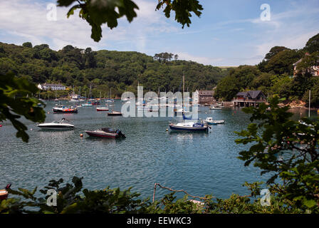 South Hams, Devon, Hafen, uk, outdoor, niemand, Rudern, Boot, Newton Ferrers, Morgen, Strand, England, Noss Creek, Farbe, leer, Stockfoto