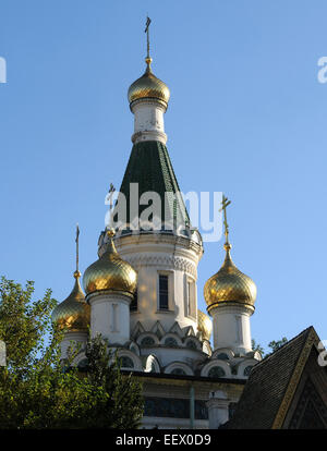 Alte Russisch-orthodoxe Kirche in Sofia, Bulgarien Stockfoto