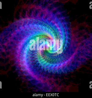 Psychedelische Hintergrund aus leuchtend bunte Lichter Stockfoto