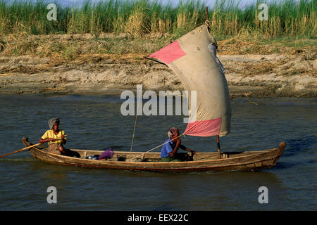 Myanmar (Burma), Mandalay, Irrawaddy Fluss Stockfoto