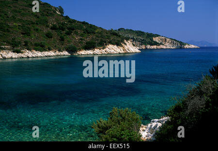 Griechenland, Ionische Inseln, Ithaka, Filiatro Beach Stockfoto