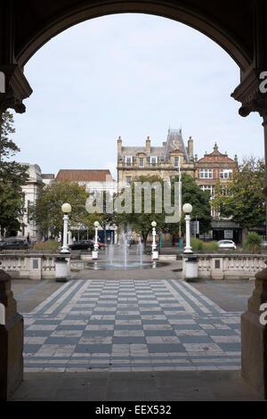 Öffentliche Brunnen Southport Merseyside Memorial Stockfoto