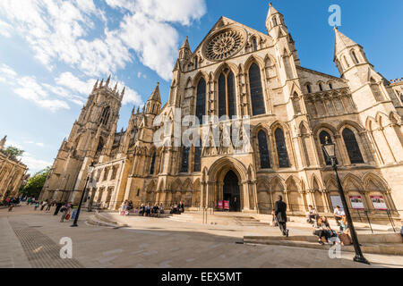 York Minster - südlichen Querschiff Stockfoto