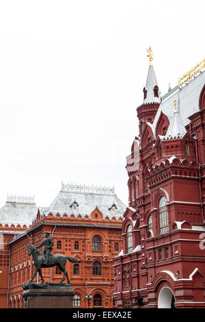 Das historische Museum in Moskau, in der Nähe des Roten Platzes Stockfoto