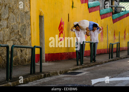 Auf den Straßen von Macau Stockfoto