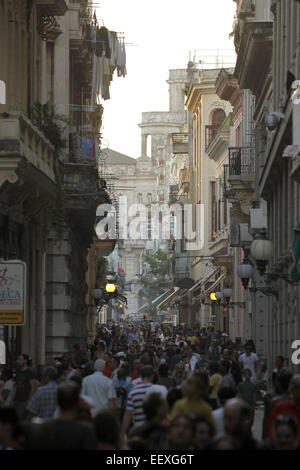 Havanna, Kuba. 20. Dezember 2014. Straßenszenen im Abschnitt Habana Vieja (Altstadt) von Havanna, Kuba. © Engel Chevrestt/ZUMA Draht/Alamy Live-Nachrichten Stockfoto