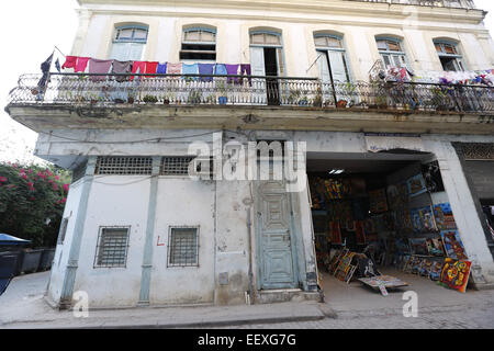 Havanna, Kuba. 20. Dezember 2014. Straßenszenen im Abschnitt Habana Vieja (Altstadt) von Havanna, Kuba. © Engel Chevrestt/ZUMA Draht/Alamy Live-Nachrichten Stockfoto