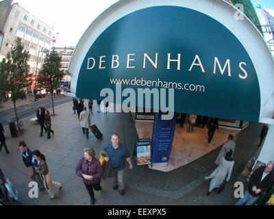 Kaufhaus Debenhams Oxford Street Stockfoto