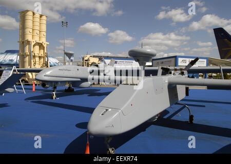 Unmanned Aerial Fahrzeuge (UAV) produziert von IAI Israel Aircraft Industries Stockfoto