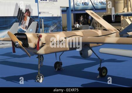 Unmanned Aerial Fahrzeuge (UAV) produziert von IAI Israel Aircraft Industries Stockfoto