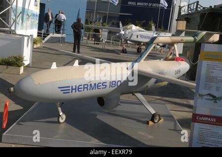 Unmanned Aerial Fahrzeuge (UAV) produziert von IAI Israel Aircraft Industries Stockfoto