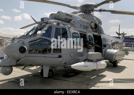 Militärische Hubschrauber Eurocopter Super Puma Stockfoto