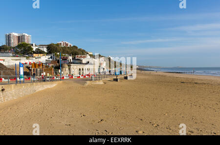 Bournemouth Beach Dorset England UK in der Nähe von Poole bekannt für schöne Sandstrände Stockfoto