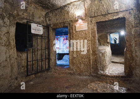 Angebliche Gefängnis, wo Jesus Christus im Praetorium Kloster an der Via Dolorosa in Jerusalem stattgefunden haben soll Stockfoto