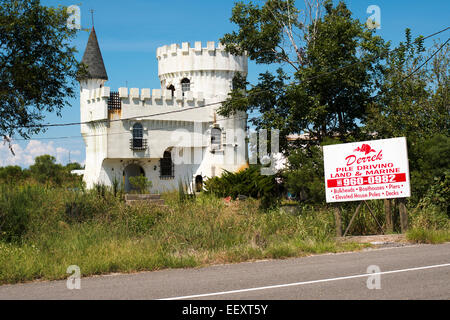 Louisiana Sumpf Land, Delta, Feuchtgebiete. Mississippi rive Stockfoto