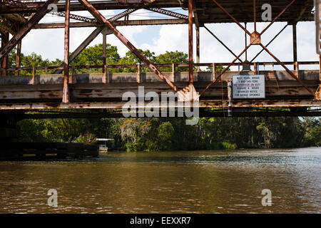Louisiana Sumpf Land, Delta, Feuchtgebiete. Mississippi Fluß. Stockfoto