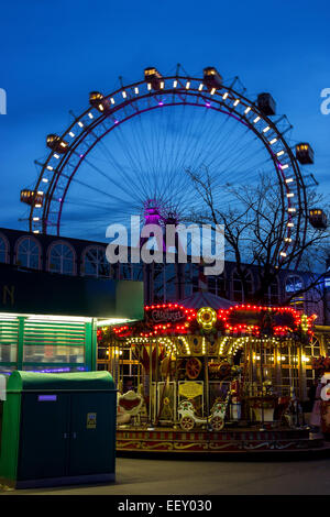 Riesenrad - Wiener Riesenrad im Prater, Vienna Stockfoto