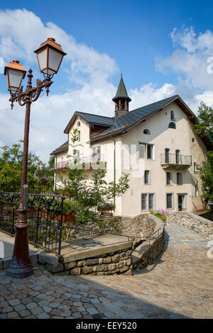 Touristeninformation in Megeve, Haute-Savoie, Frankreich Stockfoto