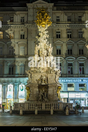 Pestsäule oder Pestsaule ulica Graben in Wien, Österreich Stockfoto