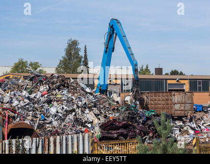 Schrott Metall Schrottplatz Stockfoto