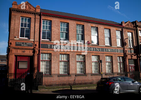 Thomas Fattorini Abzeichen und Metall arbeitet, Jewellery Quarter, Birmingham, UK Stockfoto