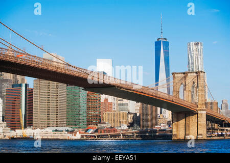 USA, New York State, New York City, Brooklyn Bridge Stockfoto