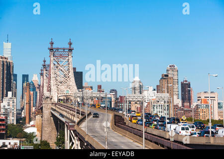 USA, New York State, New York City, Blick auf Queensboro Bridge Stockfoto