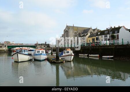 Bilder Binnenhafen, marine, bei Weymouth, Dorset. Stockfoto