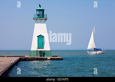 Kanada, St. Catharines, Ontario Port Dalhousie Leuchtturm Stockfoto