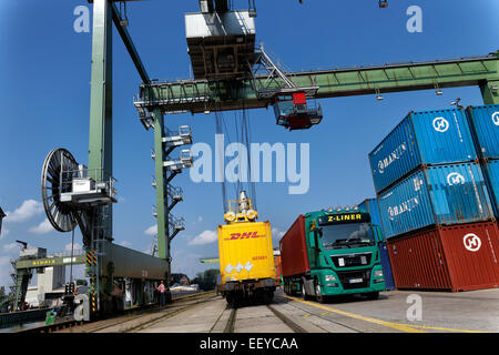 Berlin, Deutschland, Container Terminal Westhafen Stockfoto