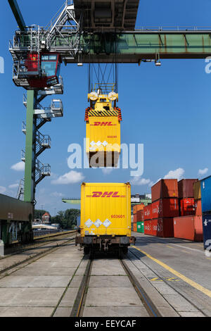 Berlin, Deutschland, Container Terminal Westhafen Stockfoto