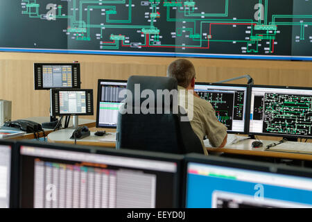 Neuenhagen, Deutschland, 50Hertz Transmission Control Center Stockfoto