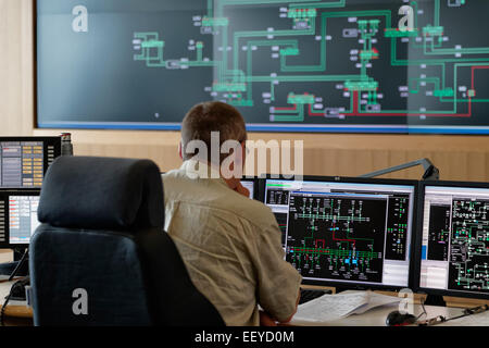 Neuenhagen, Deutschland, 50Hertz Transmission Control Center Stockfoto