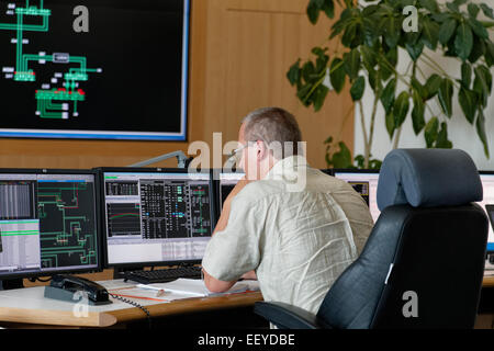 Neuenhagen, Deutschland, 50Hertz Transmission Control Center Stockfoto