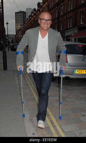 Promis bei Chiltern Firehouse mit: Heston Blumenthal wo: London, Vereinigtes Königreich bei: 21. Juli 2014 Stockfoto