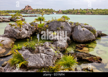 Xel Ha Öko-Abenteuer Park, Playa del Carmen, Riviera Maya, Yucatan, Mexiko. Stockfoto