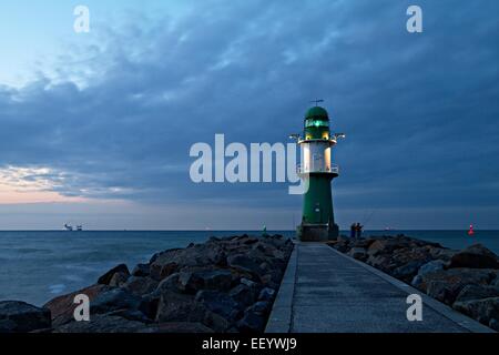 Mole in Warnemünde (Deutschland) Stockfoto