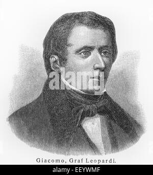 Giacomo Leopardi Stockfoto