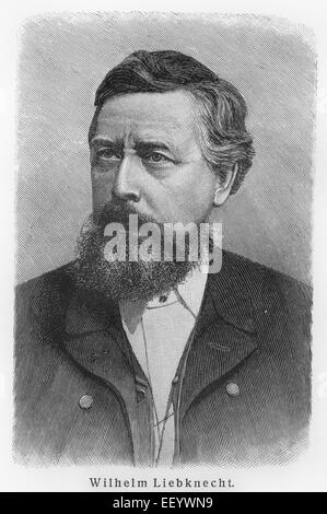 Wilhelm Ludwig Liebknecht Stockfoto
