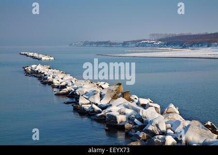 Ostsee im Winter. Stockfoto