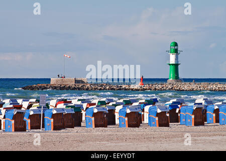 Blick auf die Westmole. Stockfoto
