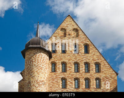 Detail eines historischen Gebäudes in Rostock. Stockfoto