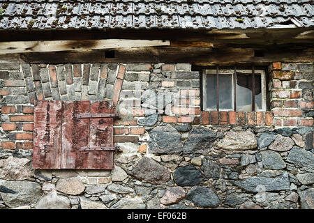 Detail eines alten Hauses. Stockfoto