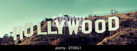 Hollywood zu unterzeichnen, auf Berg Los Angeles, CA Stockfoto