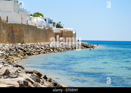 Küste von Hammamet in Tunesien Stockfoto